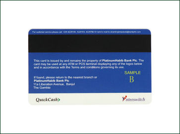 PVC 잉크 제트 접촉 자석 줄무늬 카드 평행선 자료 전송 형태