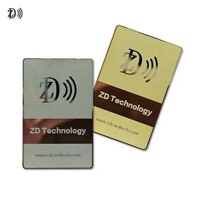 맞춤 디자인 NFC 금속 명함 NTAG216 888 바이트 13.56MHz RFID 스테인리스 스틸 금속 방문 카드