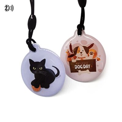 사용자 지정 13.56MHz 프로그래밍 가능한 NTAG213 스마트 에포시 키보드 태그 RFID 태그 NFC 키 체인