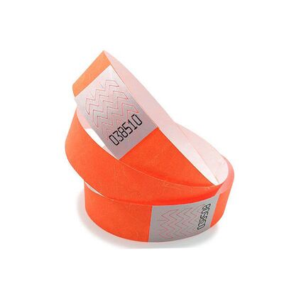 주문 인쇄 로고 방수 종이 RFID 손목밴드 핫 스탬핑 일회용 티벡 팔찌 파티 티켓 손목밴드 ID 밴드