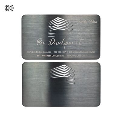 맞춤 디자인 NFC 금속 명함 NTAG216 888 바이트 13.56MHz RFID 스테인리스 스틸 금속 방문 카드