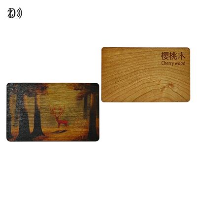공장 직판 맞춤 로고 각인 나무 RFID 명함 NFC ISO14443A 13.56MHz 빈 나무 NFC 호텔 키 ID 카드