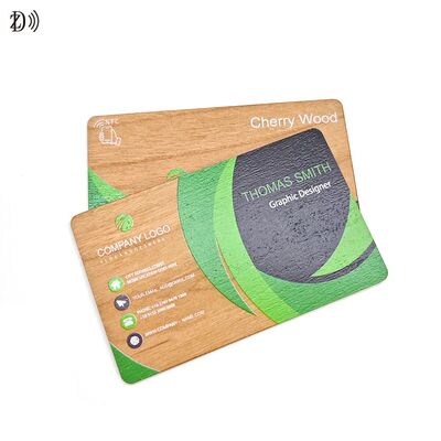 공장 직판 맞춤 로고 각인 나무 RFID 명함 NFC ISO14443A 13.56MHz 빈 나무 NFC 호텔 키 ID 카드