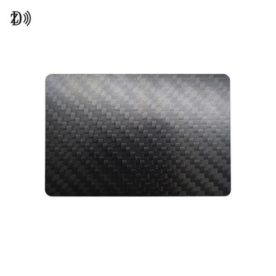 Custom 3K Carbon Fiber Business Card LOGO Real Carbon Fiber RFID NFC Card Mini Tag 13.56MHz Frequency for Hotels Payments