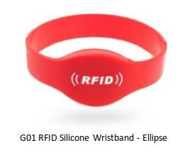 내구성 패시브 EV1 UHF RFID 손목밴드