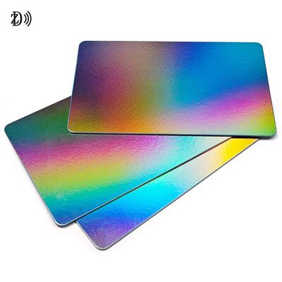 공장 맞춤 인쇄 레이저 카드 방수 고급 반짝이는 RFID PVC 카드 출입 통제 비즈니스 13.56Mhz NFC 카드용