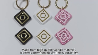 아크릴 소셜 미디어 태그